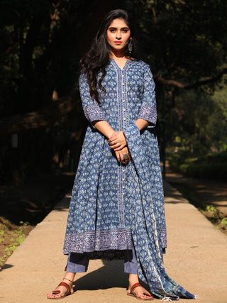 Jashn Shabina - Set of Anarkali Kurta Palazzo & Dupatta - KS29EXXXD