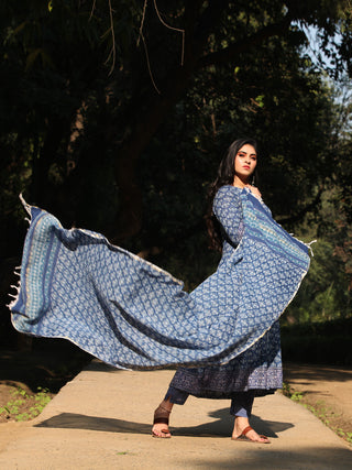 Jashn Shabina - Set of Anarkali Kurta Palazzo & Dupatta - KS29EXXXD