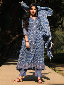 Jashn Shabina - Set of Anarkali Kurta Palazzo & Dupatta - KS29EXXXD