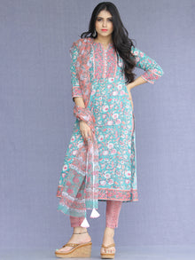 Jashn Gulnur - Set of Kurta Pants & Dupatta - KS60B2276D