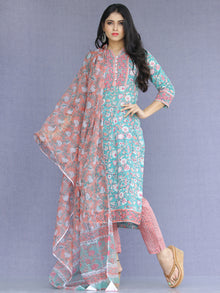Jashn Gulnur - Set of Kurta Pants & Dupatta - KS60B2276D