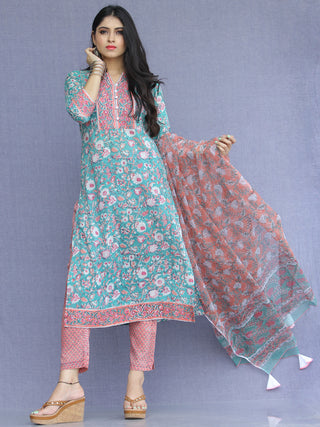 Jashn Gulnur - Set of Kurta Pants & Dupatta - KS60B2276D