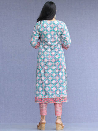 Jashn Ziba - Set of Kurta Pants & Dupatta - KS53B2267D