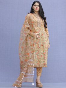 Jashn Mehreen - Set of Kurta Pants & Dupatta - KS60B2272D