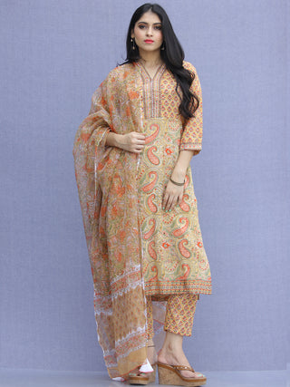 Jashn Mehreen - Set of Kurta Pants & Dupatta - KS60B2272D