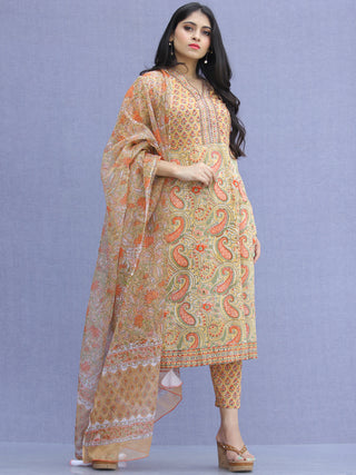 Jashn Mehreen - Set of Kurta Pants & Dupatta - KS60B2272D