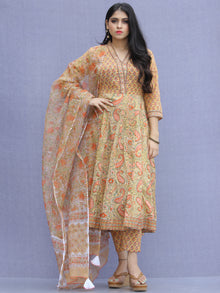 Jashn Zafraan - Set of Kurta Pants & Dupatta - KS33A2272D