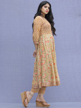 Jashn Zafraan - Set of Kurta Pants & Dupatta - KS33A2272D