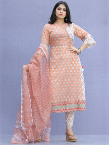 Jashn Amaya - Set of Kurta Pants & Dupatta - KS63A2341D