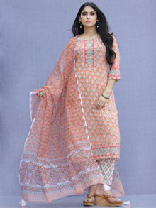 Jashn Shirat - Set of Kurta Pants & Dupatta - KS64A2341D