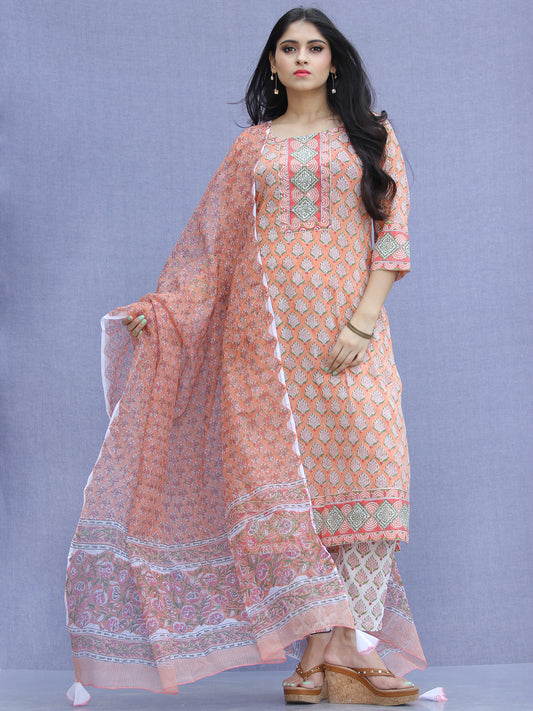 Jashn Shirat - Set of Kurta Pants & Dupatta - KS64A2341D