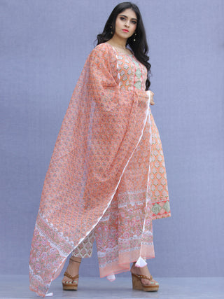 Jashn Shirat - Set of Kurta Pants & Dupatta - KS64A2341D