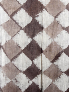 Brown Bagru Hand Printed Handloom Cotton Stole- S6317005