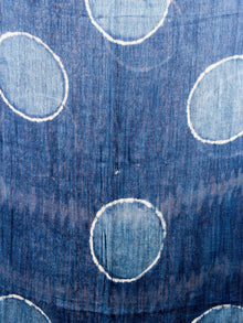 Indigo Bagru Hand Printed Handloom Cotton Stole- S6317016