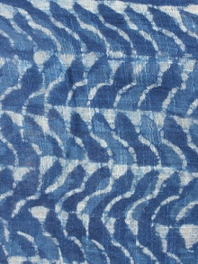Indigo Bagru Hand Block Printed Handloom Cotton Stole - S6317019
