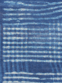 Indigo Bagru Hand Block Printed Handloom Cotton Stole - S6317020
