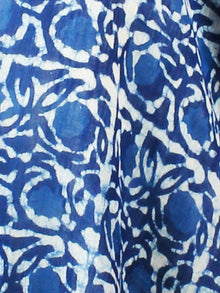 Indigo Bagru Hand Block Printed Handloom Cotton Stole - S6317021