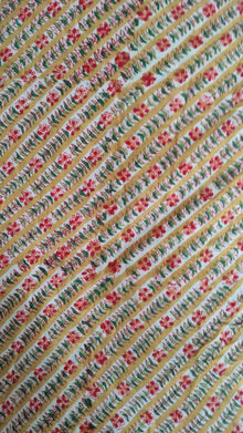 Hand Block Printed Cotton Fabric Per Meter - F001F2642