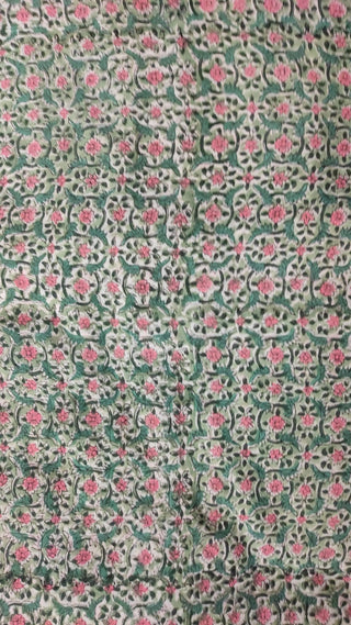 Hand Block Printed Cotton Fabric Per Meter - F001F2685