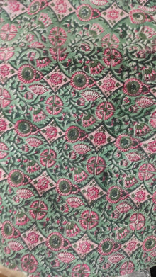 Hand Block Printed Cotton Fabric Per Meter - F001F2708