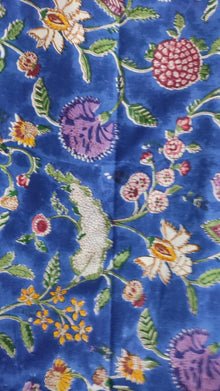 Hand Block Printed Cotton Fabric Per Meter - F001F2722
