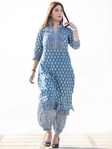 Nayab Faghir - Set of Kurta Salwar Pants & Kota Dupatta - KS60L2543D