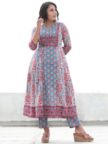 Jashn Gulshan - Set of Anarkali Kurta Pants & Dupatta - KS05A2494D