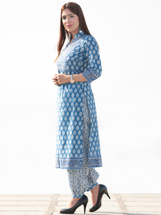 Nayab Faghir - Set of Kurta Salwar Pants & Kota Dupatta - KS60L2543D