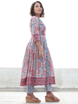 Jashn Gulshan - Set of Anarkali Kurta Pants & Dupatta - KS05A2494D