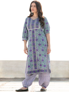 Zohra Raga - Set of Straight Kurta Salwar & Dupatta - KS60M2516D