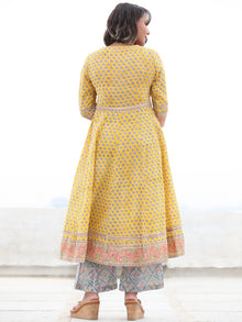 Jashn Amrin - Set of Anarkali Kurta Palazzo & Dupatta - KS25G2496D