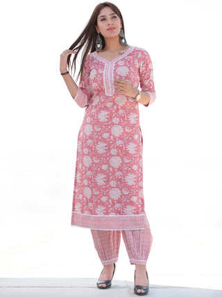 Nayab Farnaz - Set of Kurta Salwar Pants & Dupatta - KS50D2549D