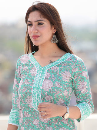 Nayab Nazmil - Set of Kurta Salwar Pants & Dupatta - KS50E2550D