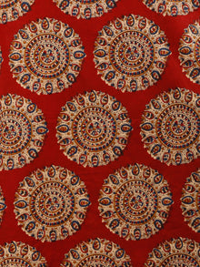 Red Beige Indigo Hand Block Printed Cotton Kurta   - K173F1883
