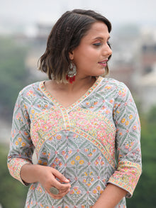 Jashn Shabana - Set of Kurta Pants & Dupatta - KS04B2496D