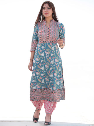 Nayab Midhat - Set of Kurta Salwar Pants & Dupatta - KS52A2551D