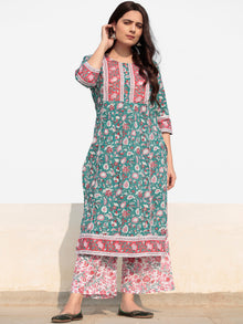 Zohra Sumaira - Set of Kurta Palazzo & Dupatta - KS60R2522D