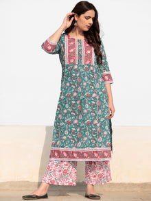 Zohra Sumaira - Set of Kurta Palazzo & Dupatta - KS60R2522D