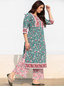 Zohra Sumaira - Set of Kurta Palazzo & Dupatta - KS60R2522D