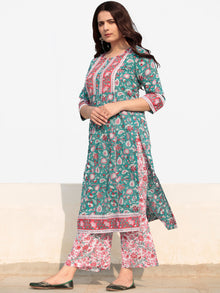 Zohra Sumaira - Set of Kurta Palazzo & Dupatta - KS60R2522D