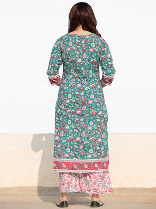 Zohra Sumaira - Set of Kurta Palazzo & Dupatta - KS60R2522D