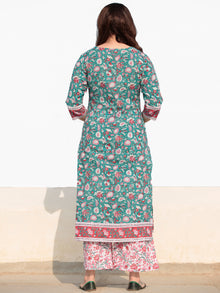 Zohra Sumaira - Set of Kurta Palazzo & Dupatta - KS60R2522D