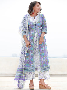 Jashn Rabiqa - Set of Kurta Palazzo & Dupatta - KS67B2364D