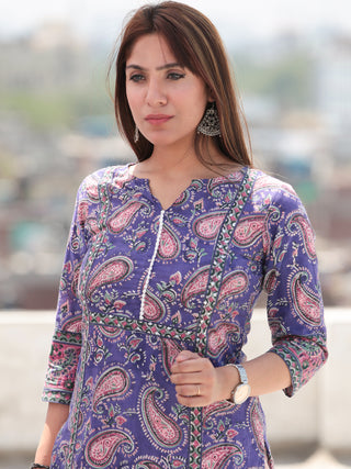 Nayab Inaya - Set of Kurta Salwar Pants & Dupatta - KS62A2525D