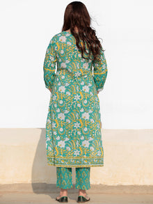 Zohra Nahiza - Set of Kurta Pants & Kota Dupatta - KS61C2524D