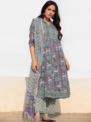 Zohra Pakiza - Set of Kurta Pants & Dupatta - KS25Q22364D