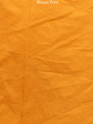 Rust Orange Maroon Black Bagh Printed Maheshwari Cotton Saree - S031703314