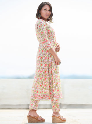 Jashn Bahija - Set of Kurta Pants & Dupatta - KS60Z2497D