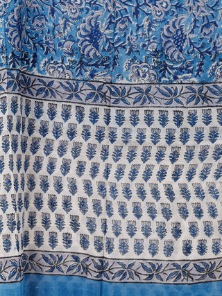 Hand Block Printed Cotton Fabric Per Meter - F001F2728