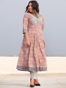 Rozana Jamina - Set of Anarkali Kurta Pants & Dupatta - KS153A2481D